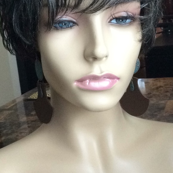 Bohemian Earrings Leather - Picture 8 of 8